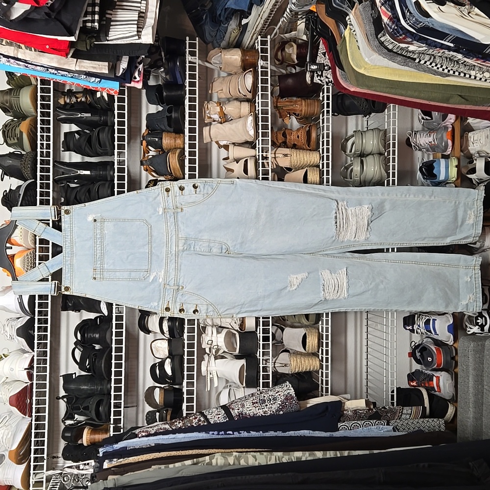 BDG Urban Outfitters Light Blue Denim Overalls